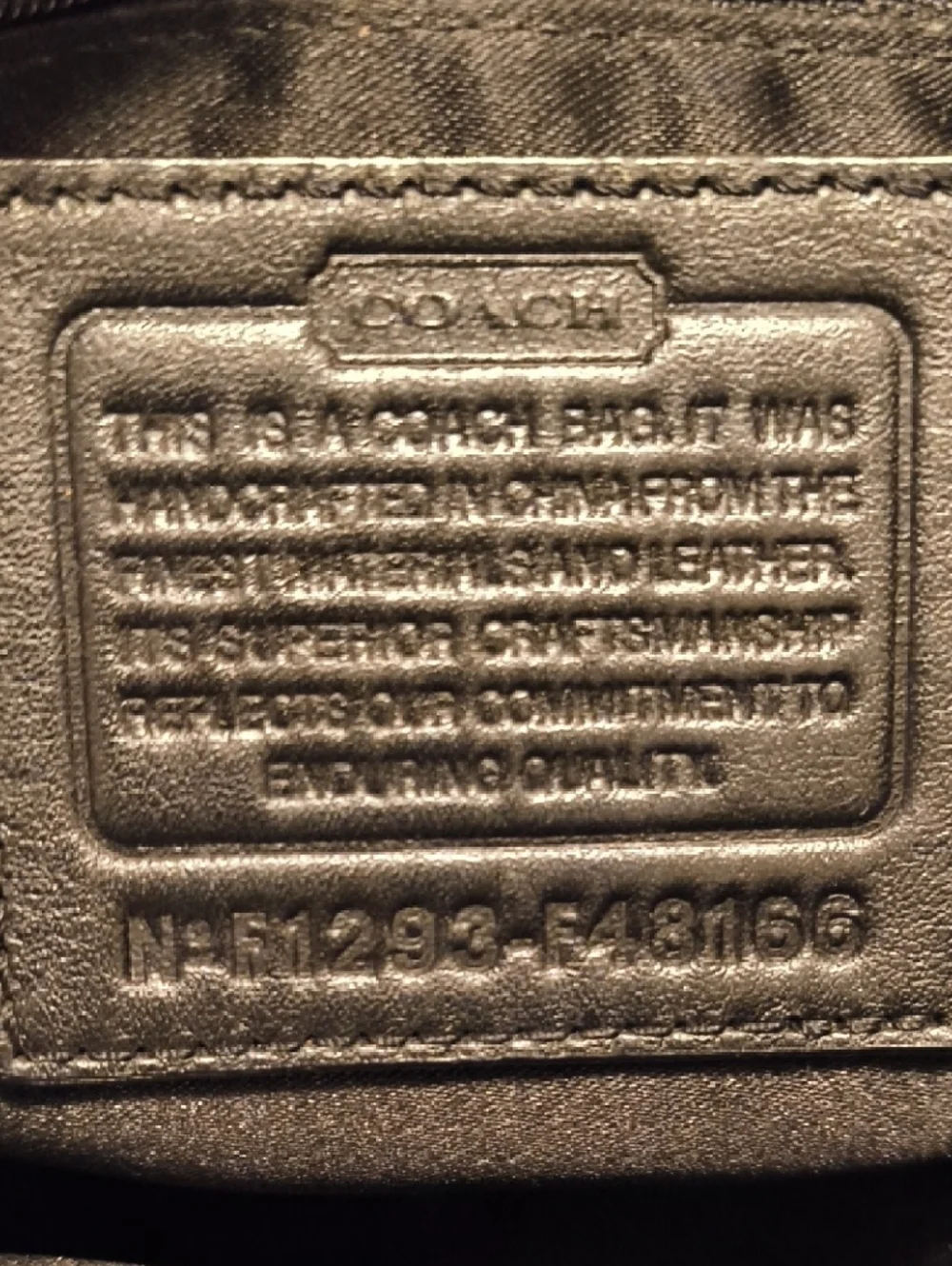 Coach Peyton Black Patent Mini Tote with Tan Trim and Floral Scarf - Picture 5 of 6